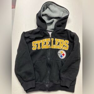 Pittsburgh Steelers Hoodie, Size M (8-10) Kid’s, Black/Gold, NFL Team Apparel